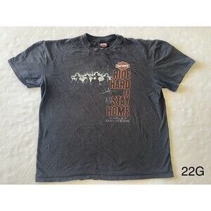 Harley Davidson Men’s Ride Hard Or Stay Home‎ Capital City Florida 2XL View Pics